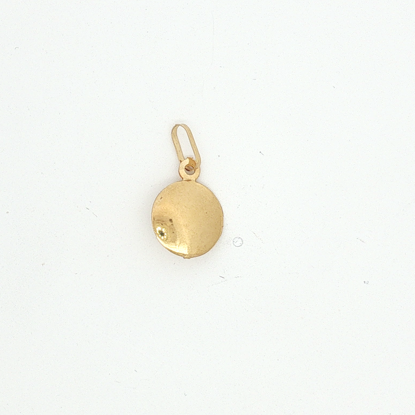 Yellow Gold Sapphire Evil Eye Pendant