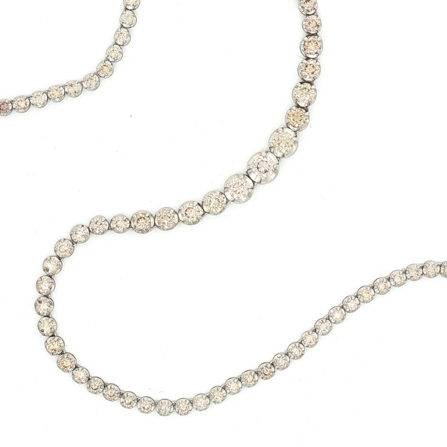 White Gold Diamond Tennis Necklace