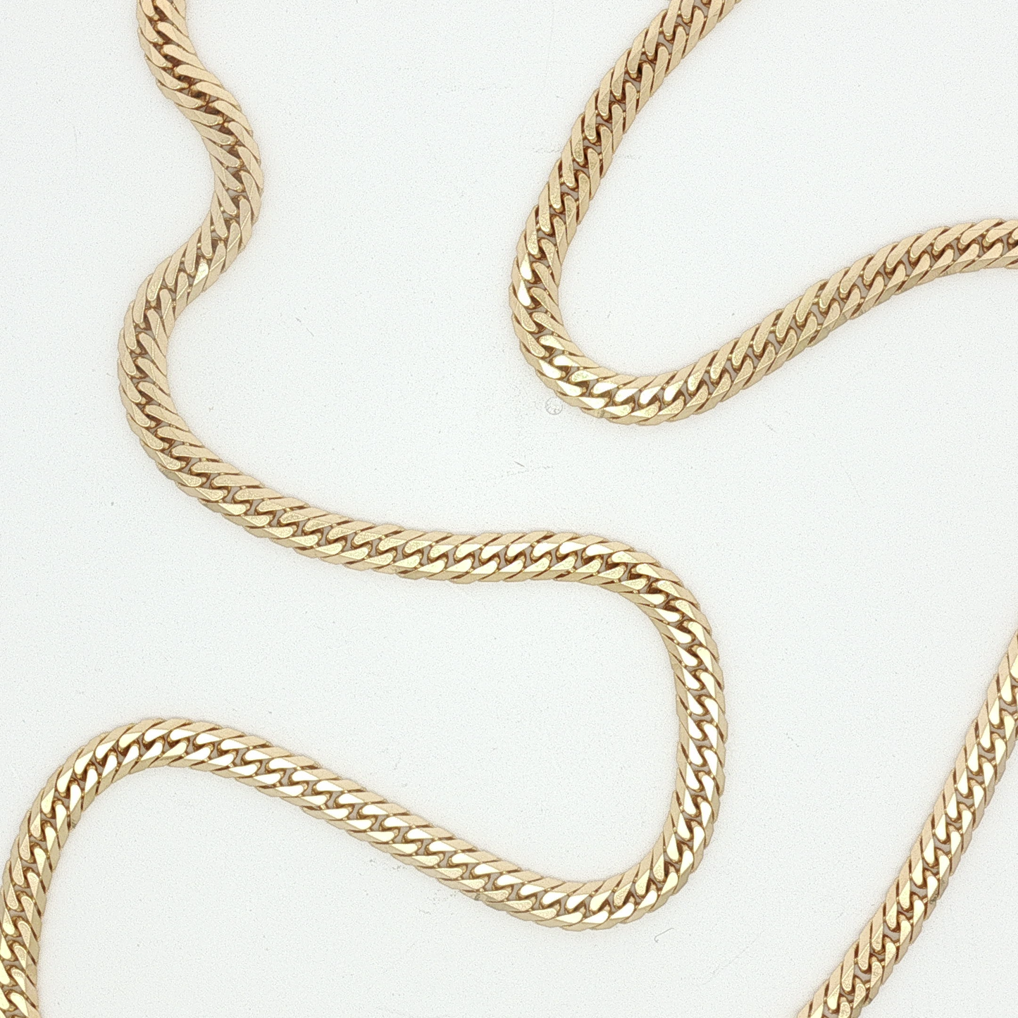 Yellow Gold Cuban Link Chain Necklace