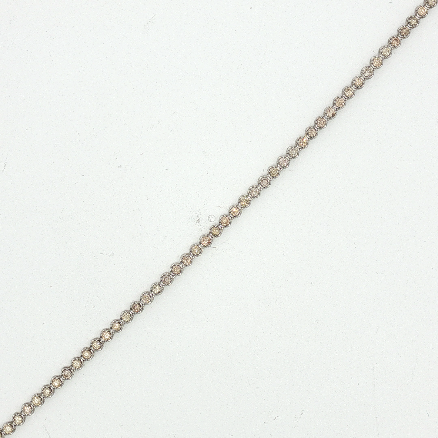 N245036-0614 Diamond Tennis Chain Necklace in White Gold / AODL-ULEEE