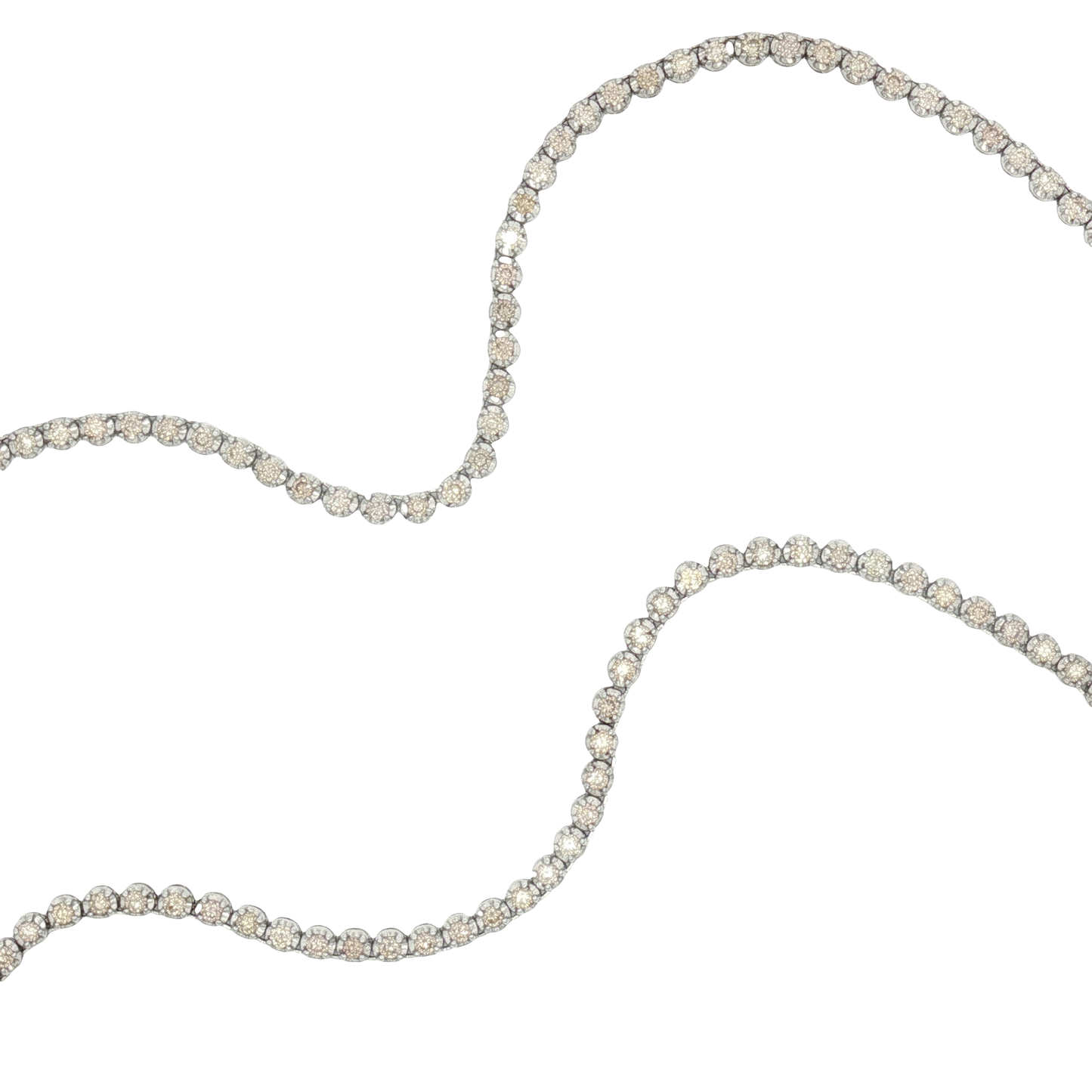 Classic Diamond Tennis Necklace in White Gold