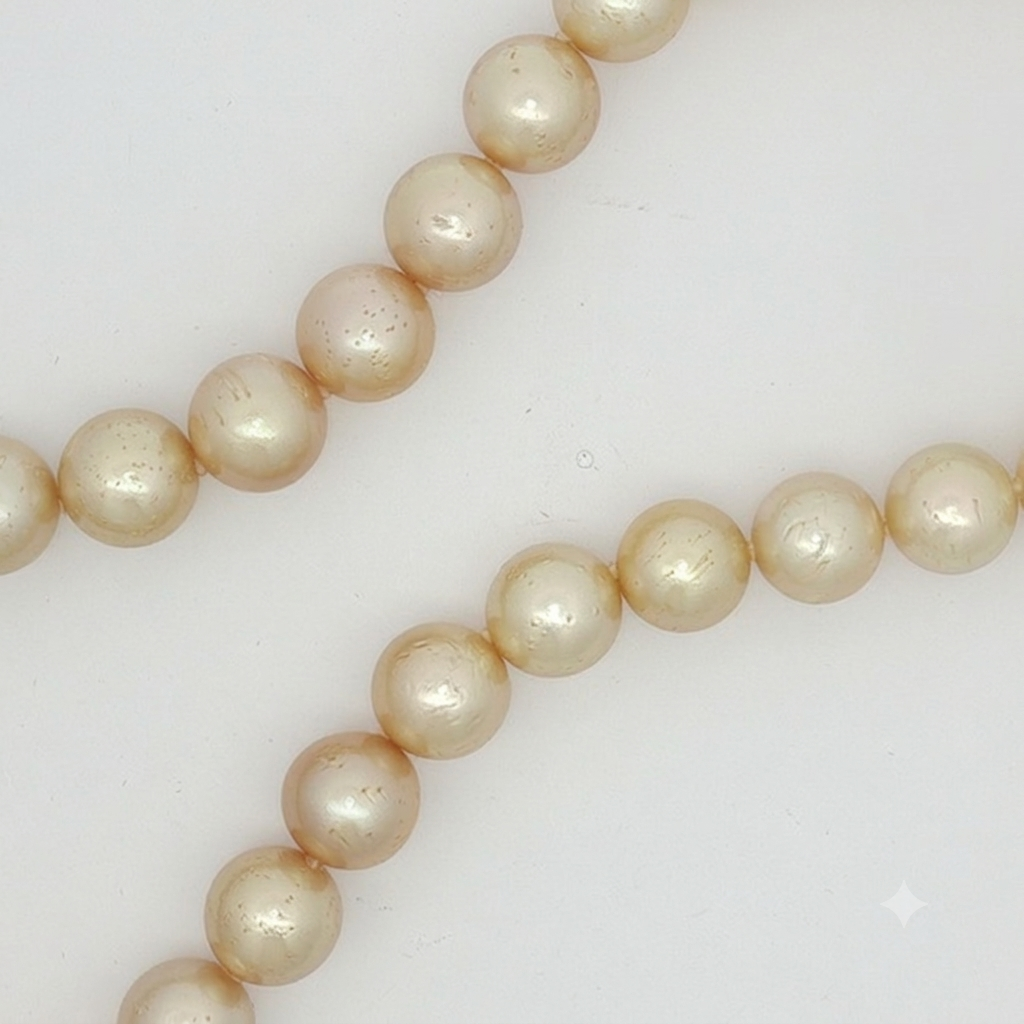Classic Champagne Pearl Strand Necklace