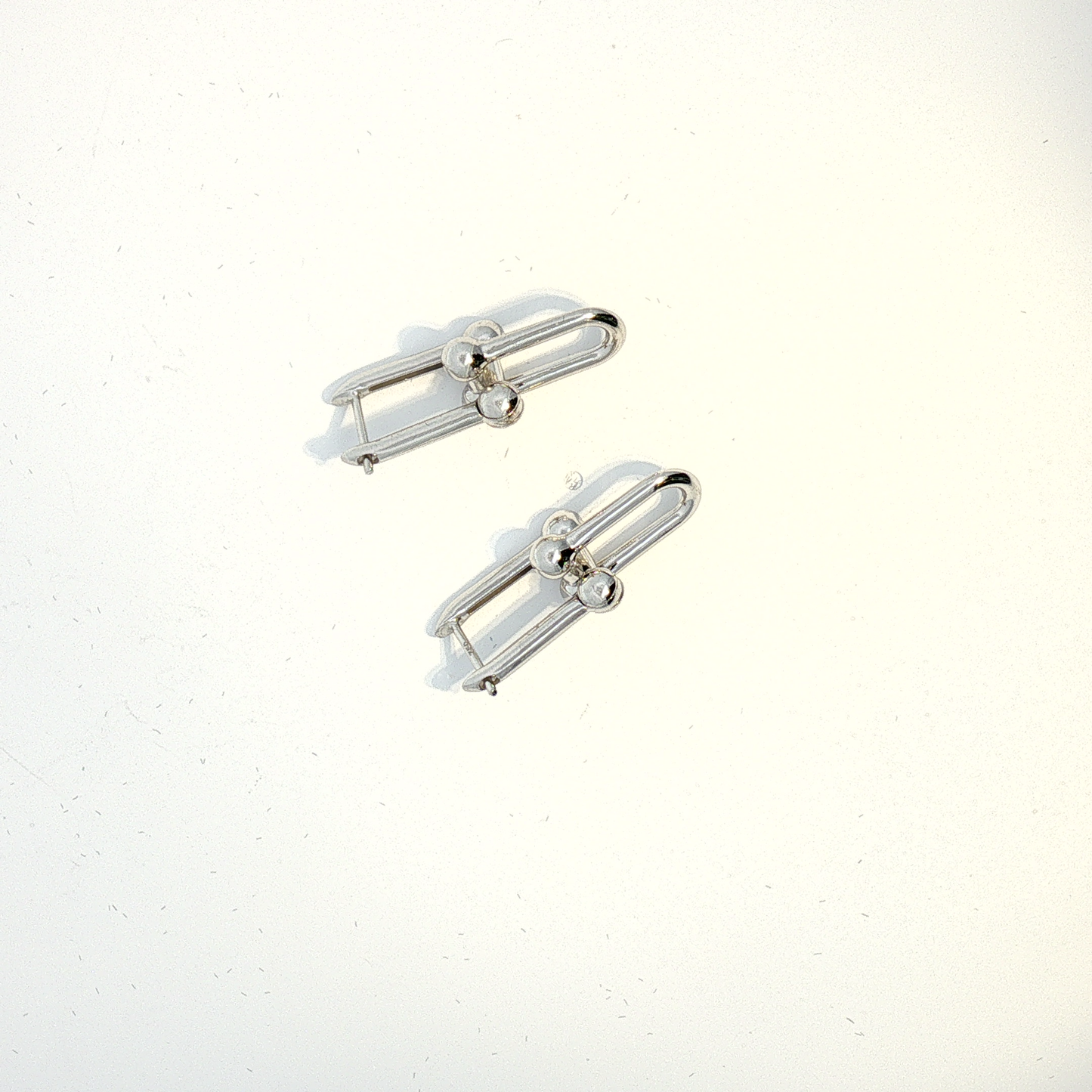 Hardwear Link Drop Earrings — White Gold
