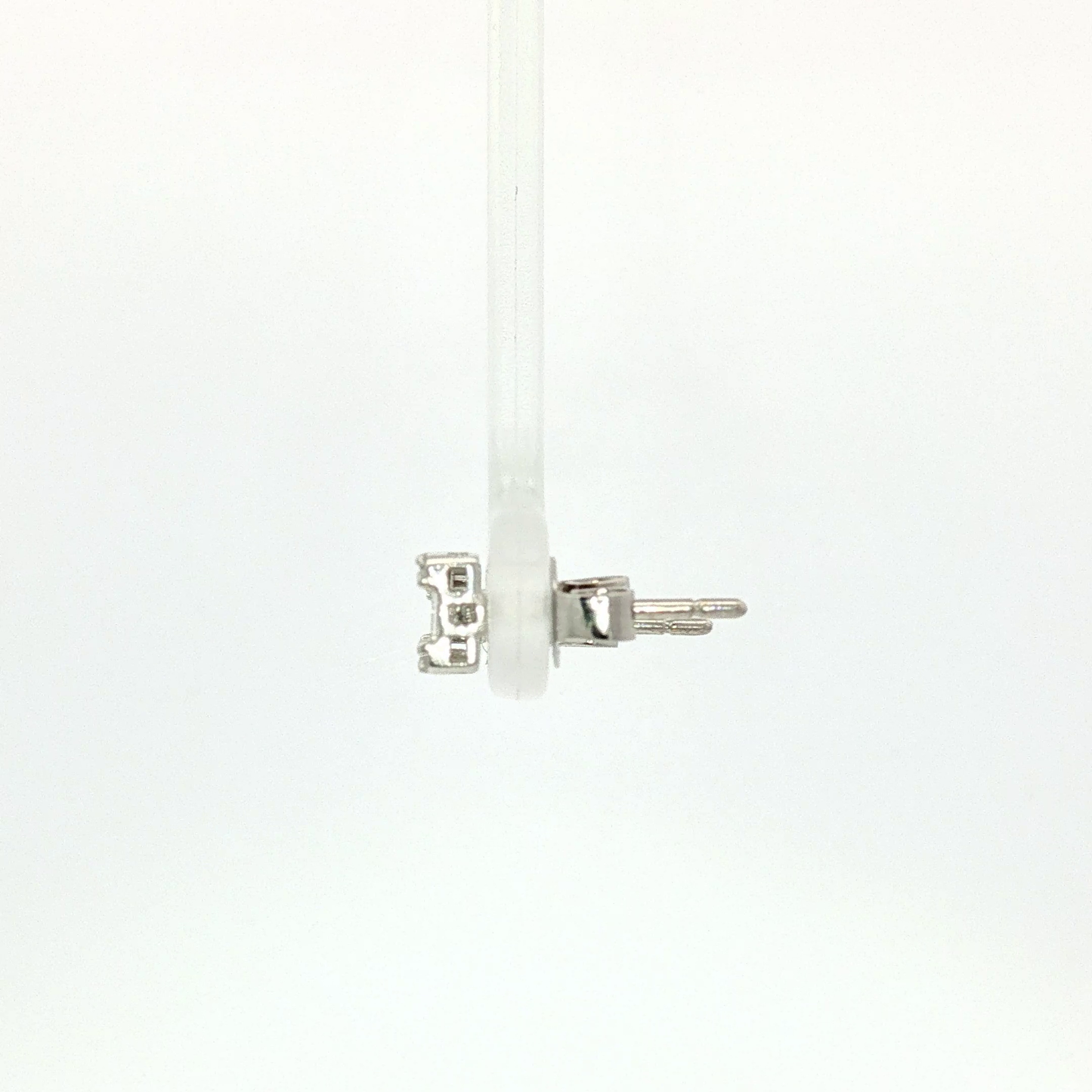 White Gold Baguette Diamond Cluster Stud Earrings