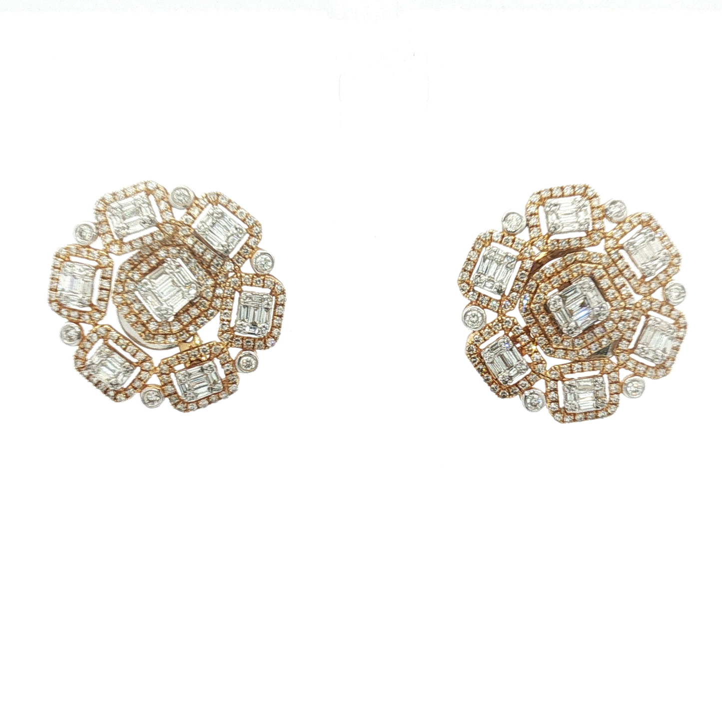 Yellow Gold Diamond Daffodil Jewelry Set