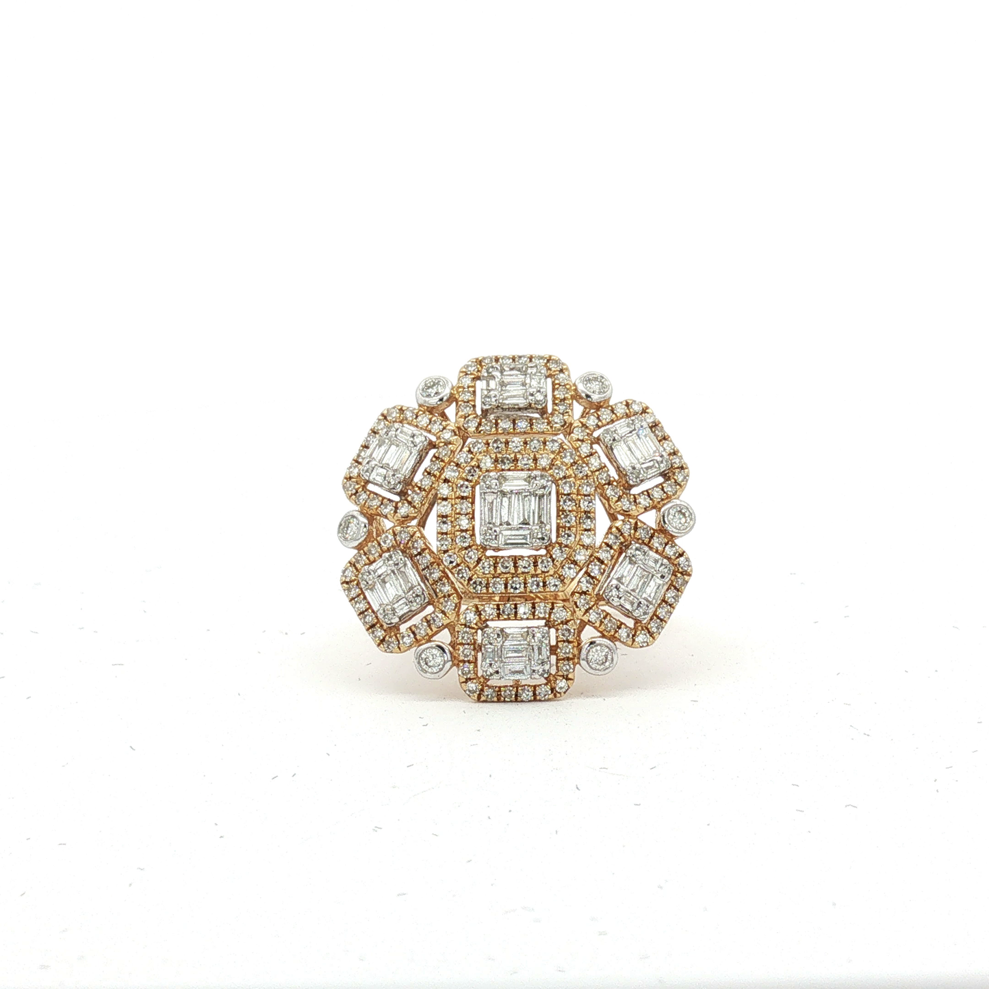 Yellow Gold Diamond Daffodil Jewelry Set