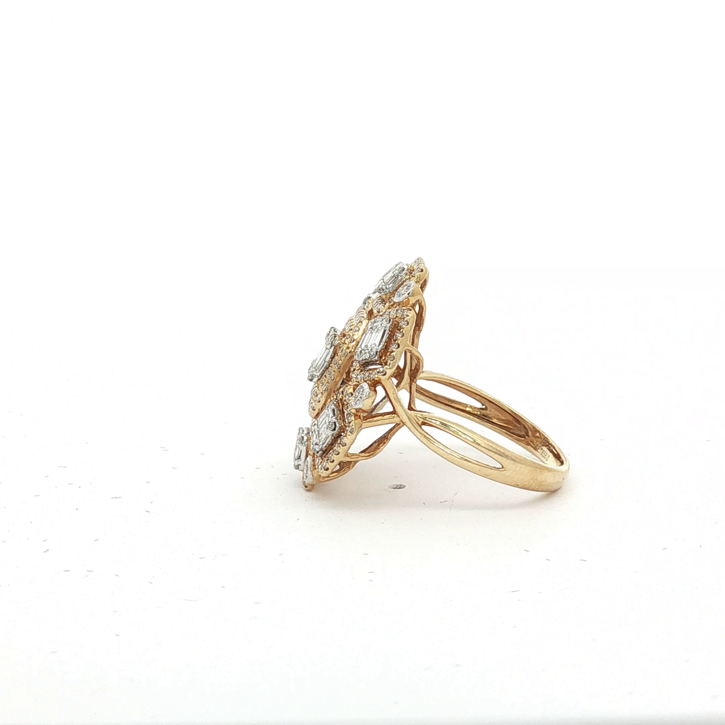 Yellow Gold Diamond Daffodil Jewelry Set