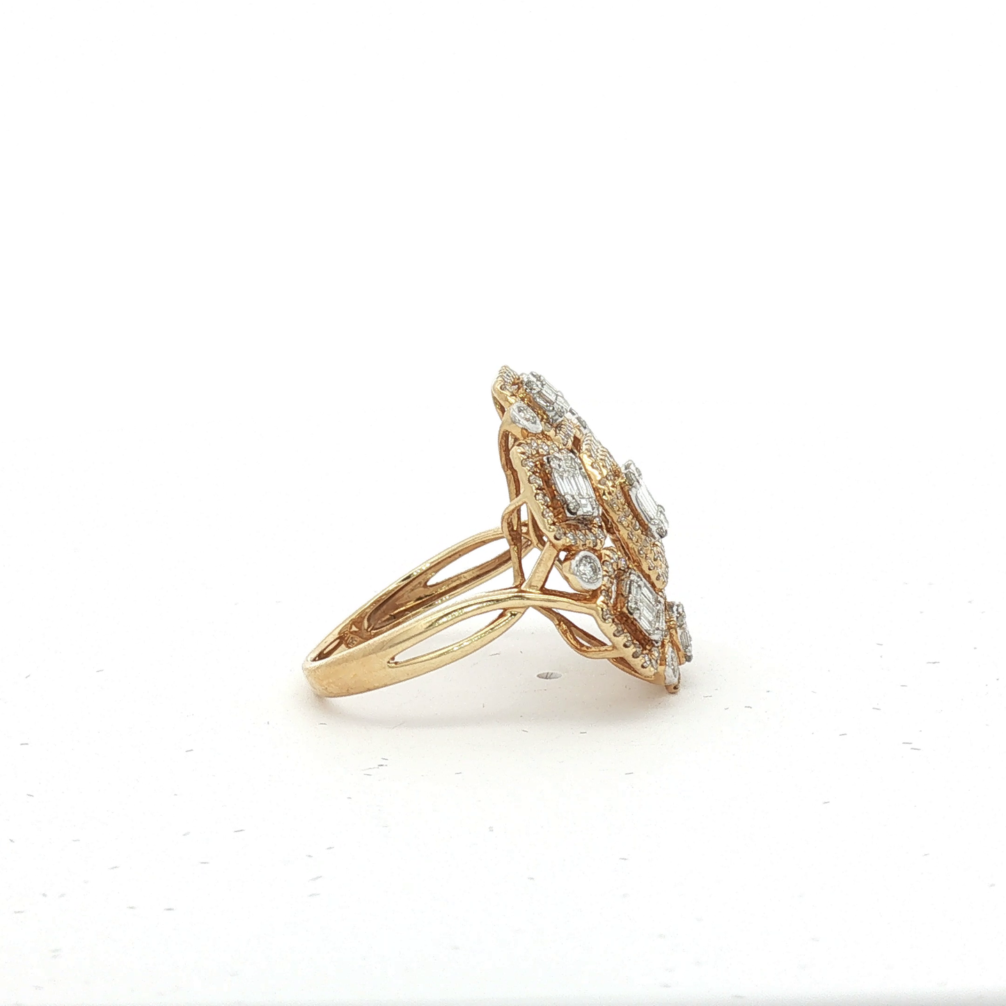Yellow Gold Diamond Daffodil Jewelry Set