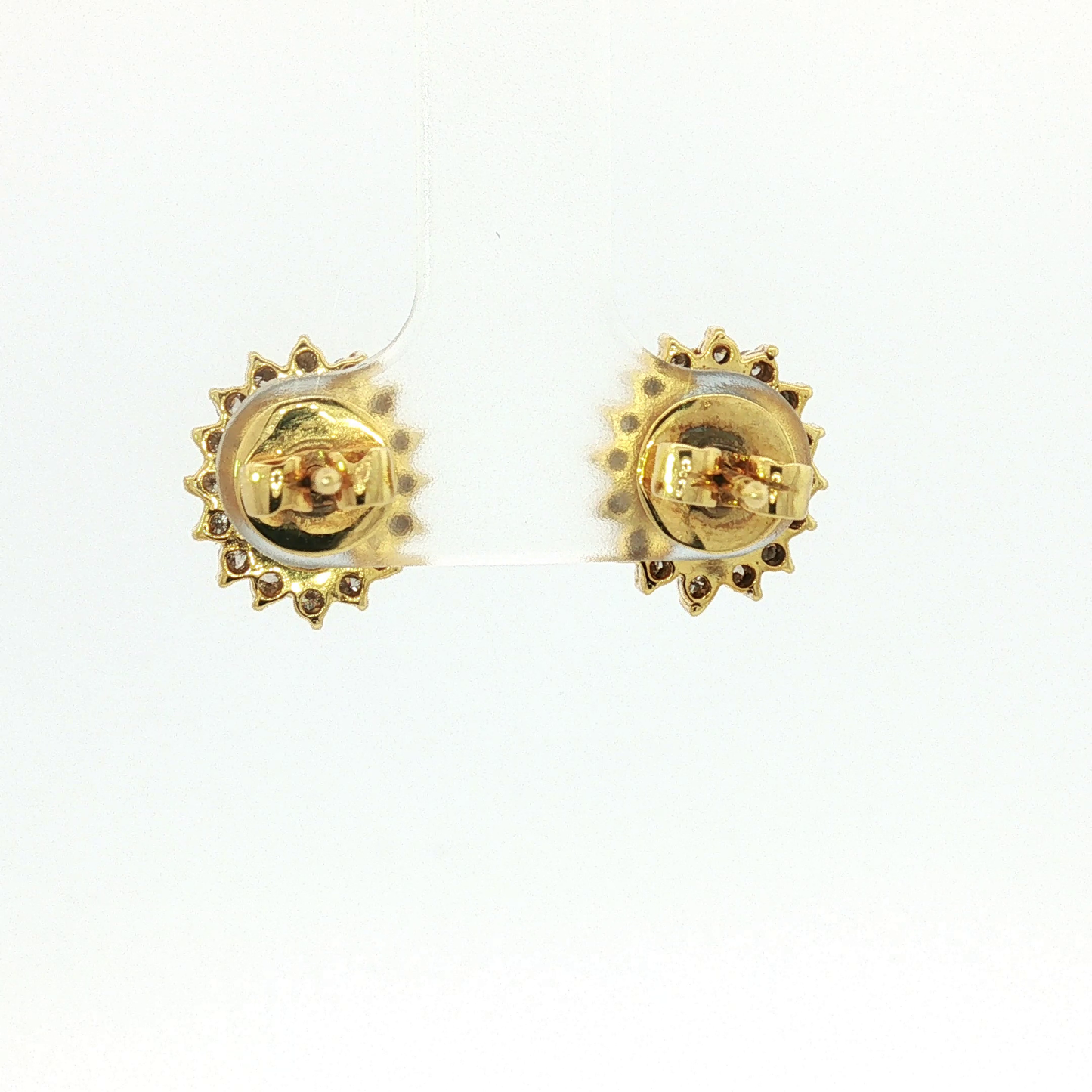 London Blue Topaz and Yellow Gold Cluster Half Set