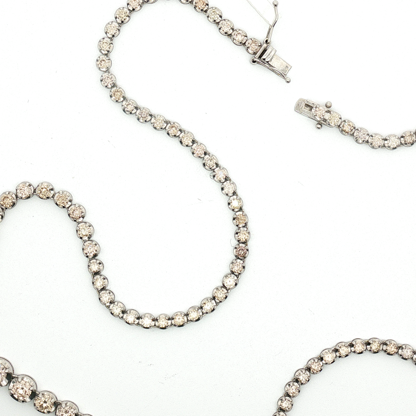 White Gold Diamond Tennis Necklace