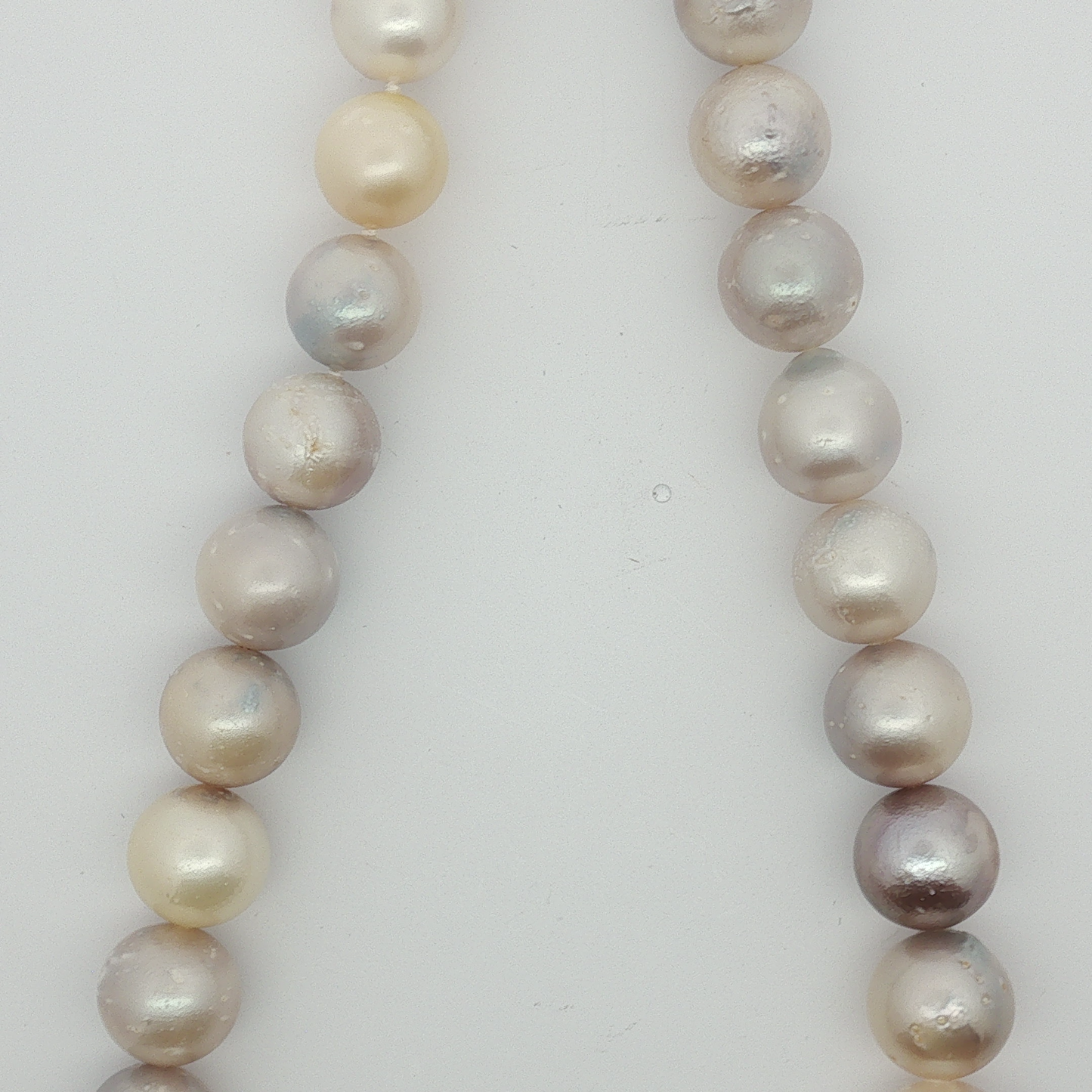 Multi-Color Pearl Strand Necklace with Silver Clasp