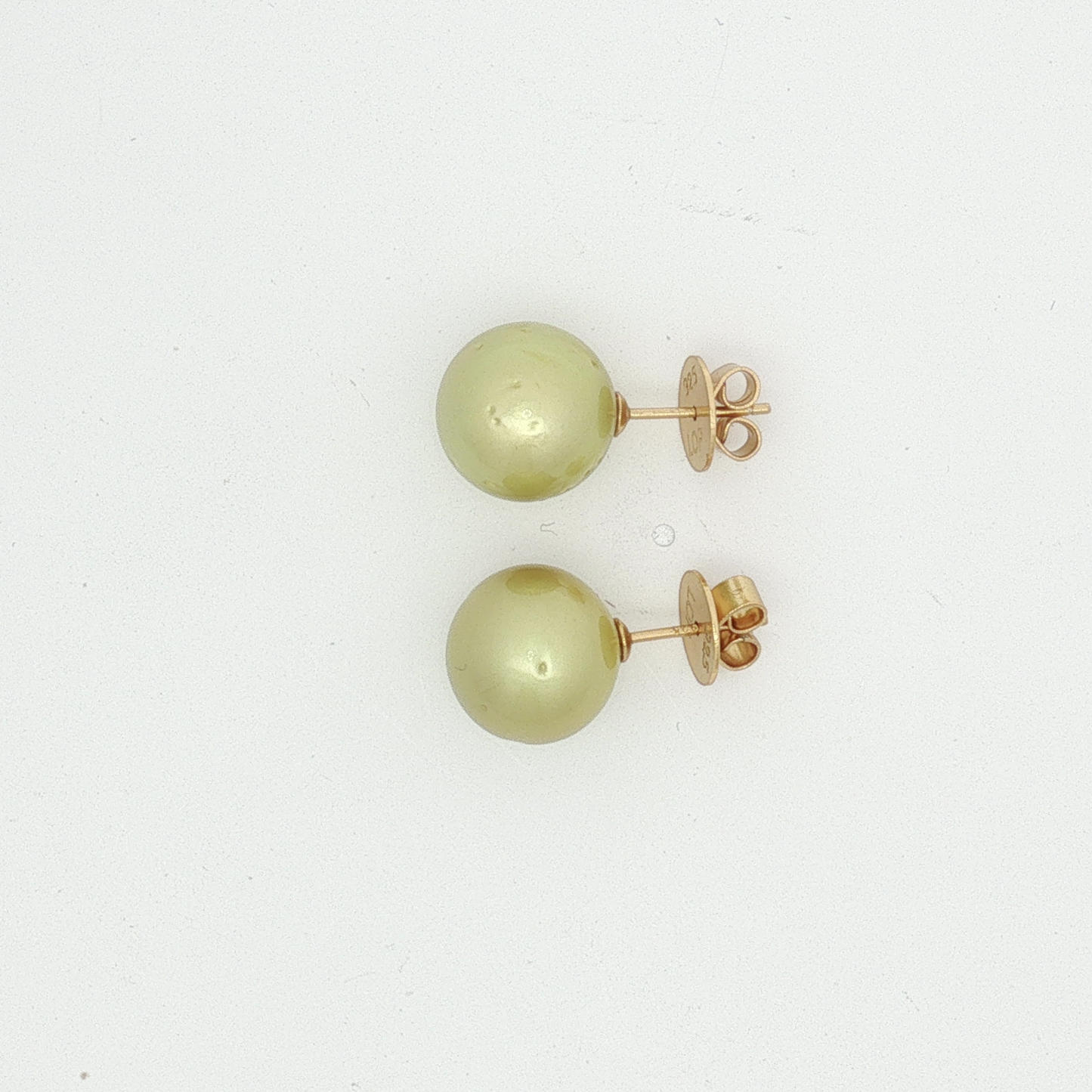 Gold Pearl Stud Earrings