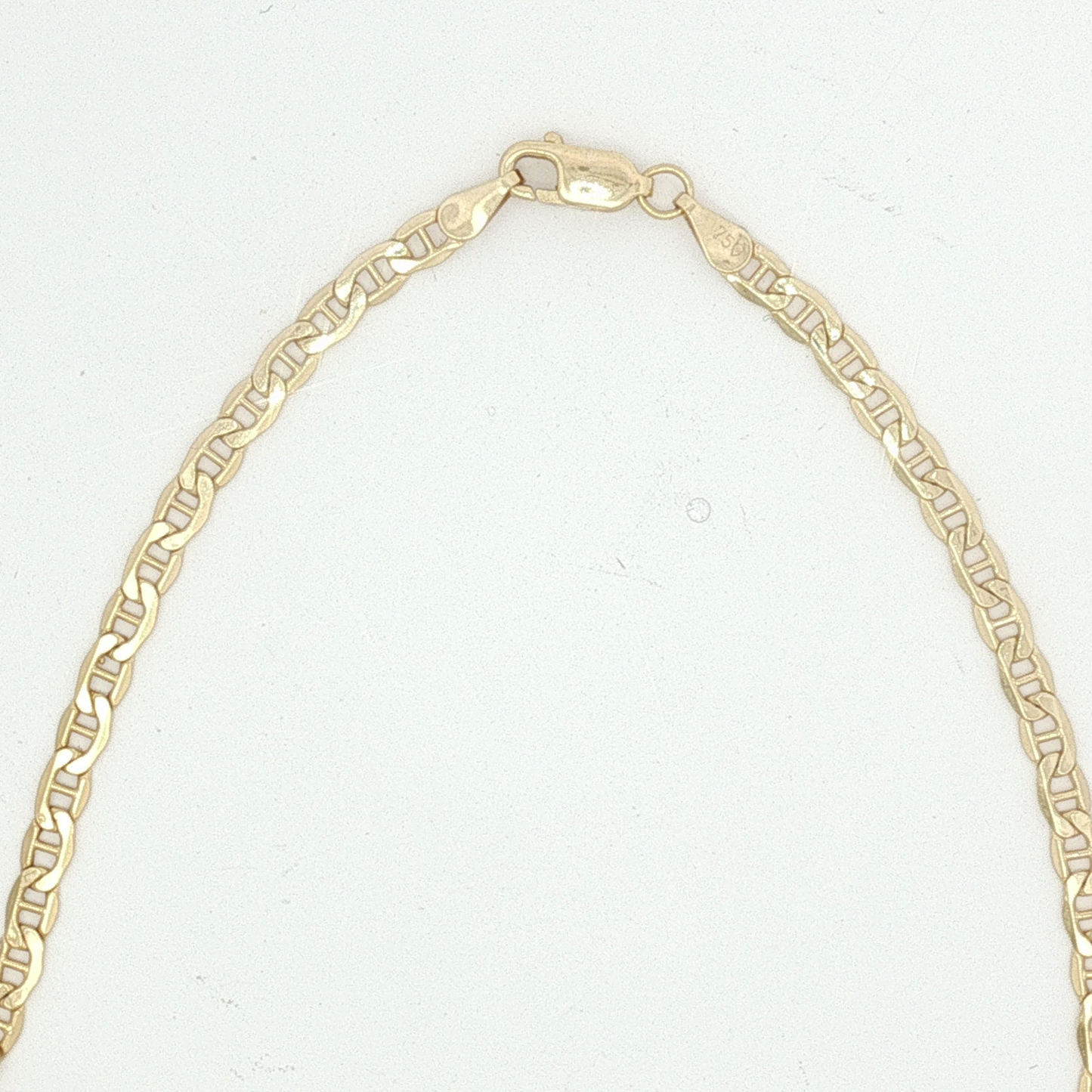 Yellow Gold Flat Mariner Link Chain