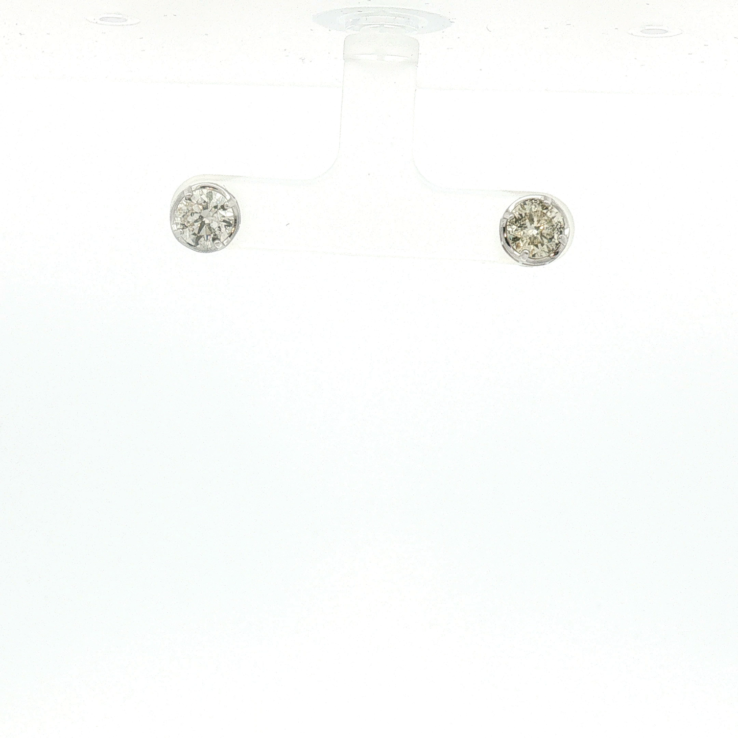 Diamond Stud Earrings in White Gold / AURE-AEEEEE