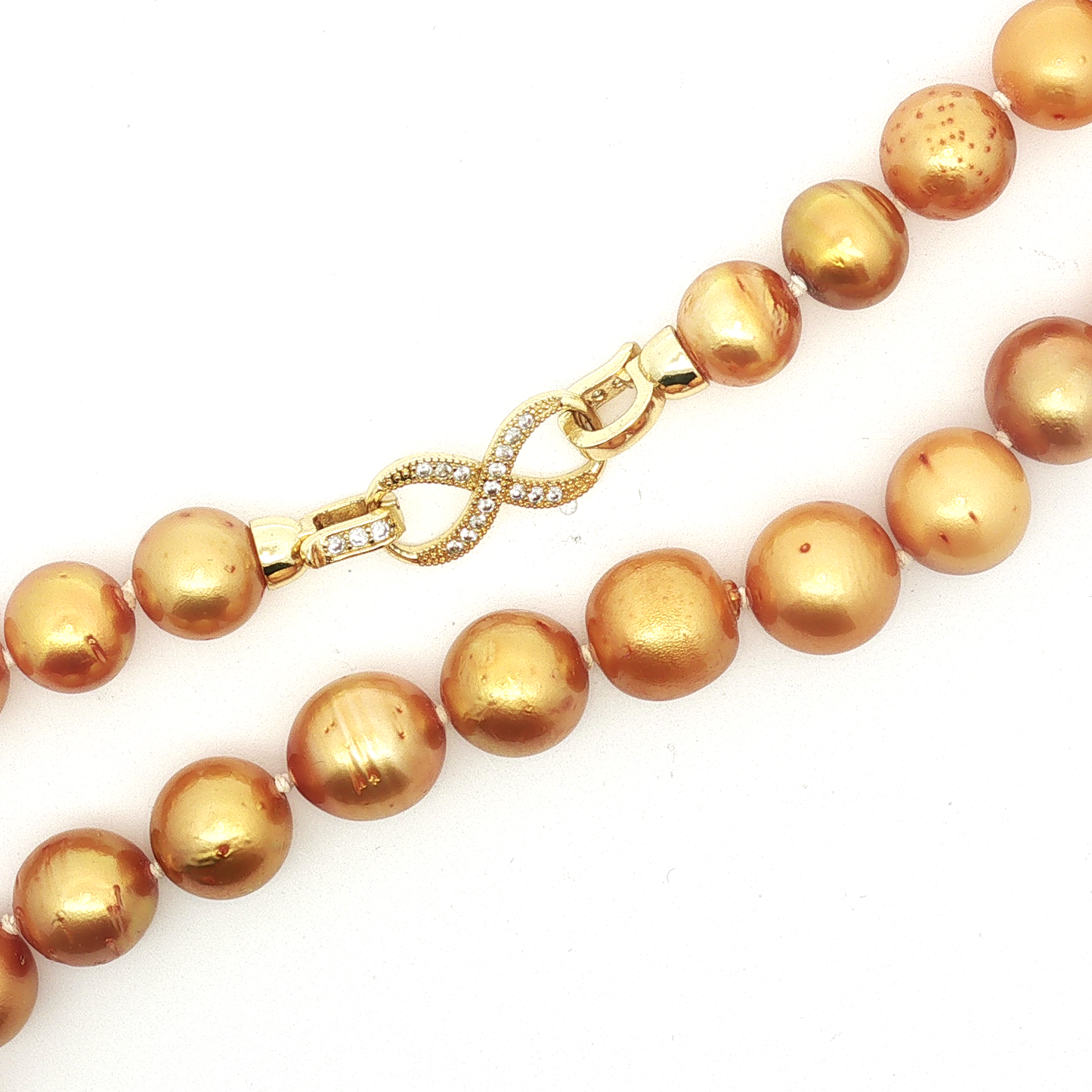 Golden Pearl Strand Necklace