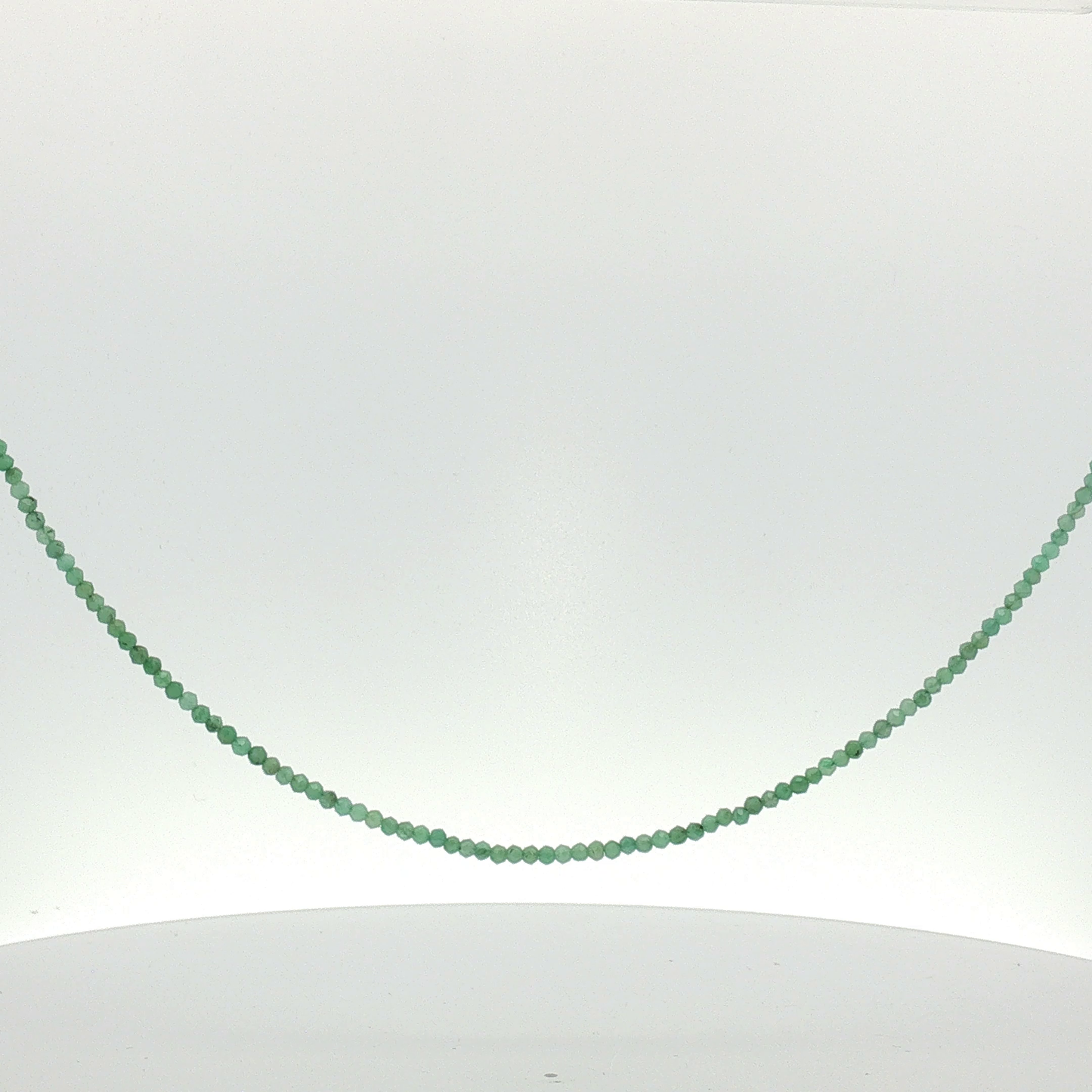 Faceted Emerald Beaded Necklace