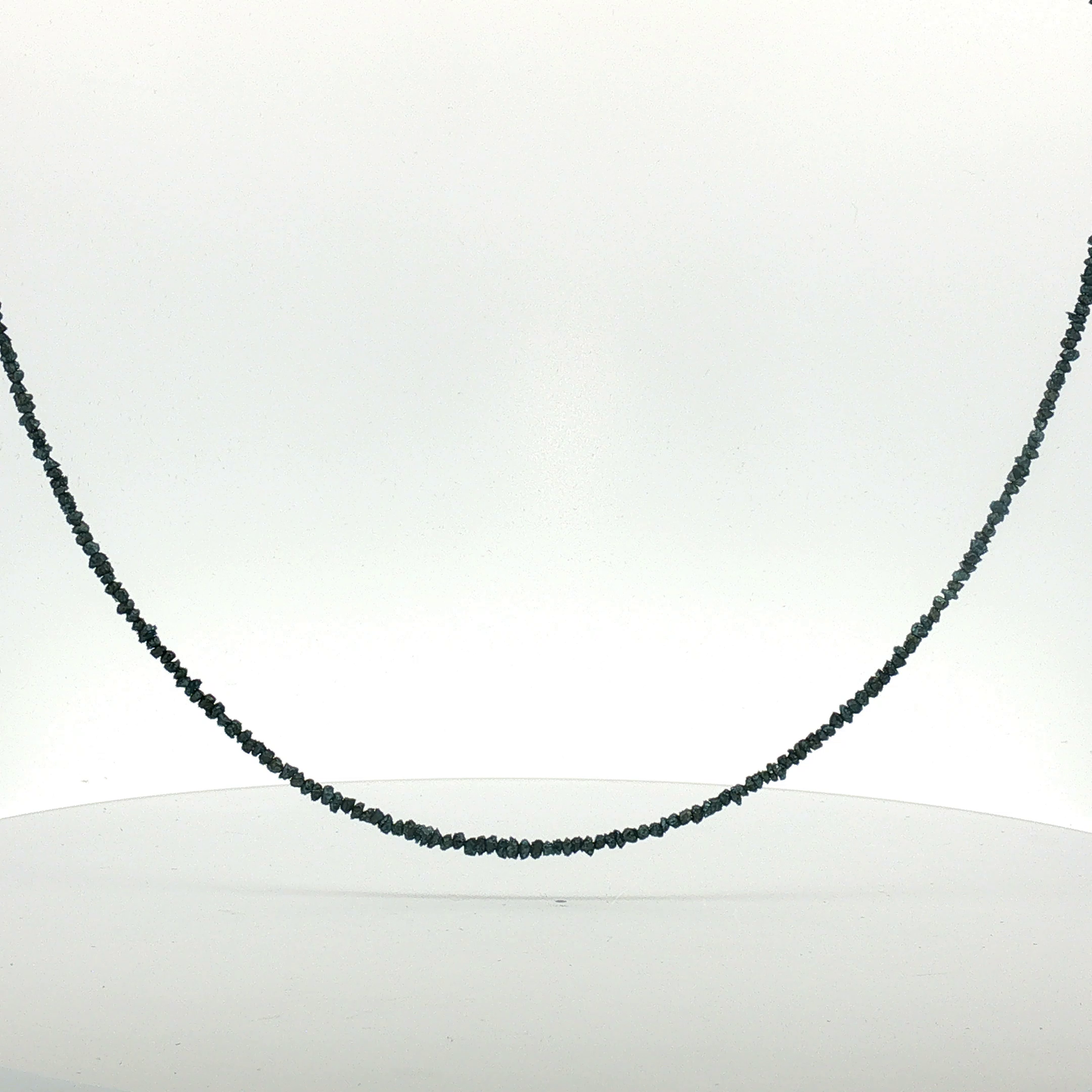Rough-Cut Obsidian Beaded Necklace / BEEE 2354-0817