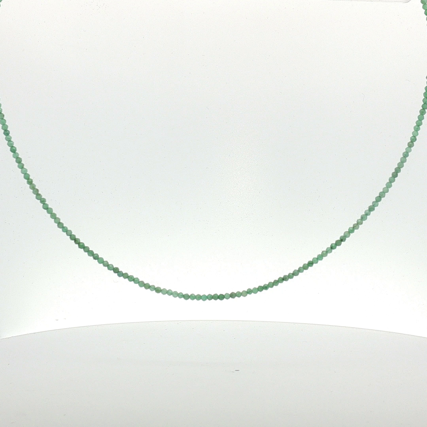 Faceted Emerald Beaded Necklace