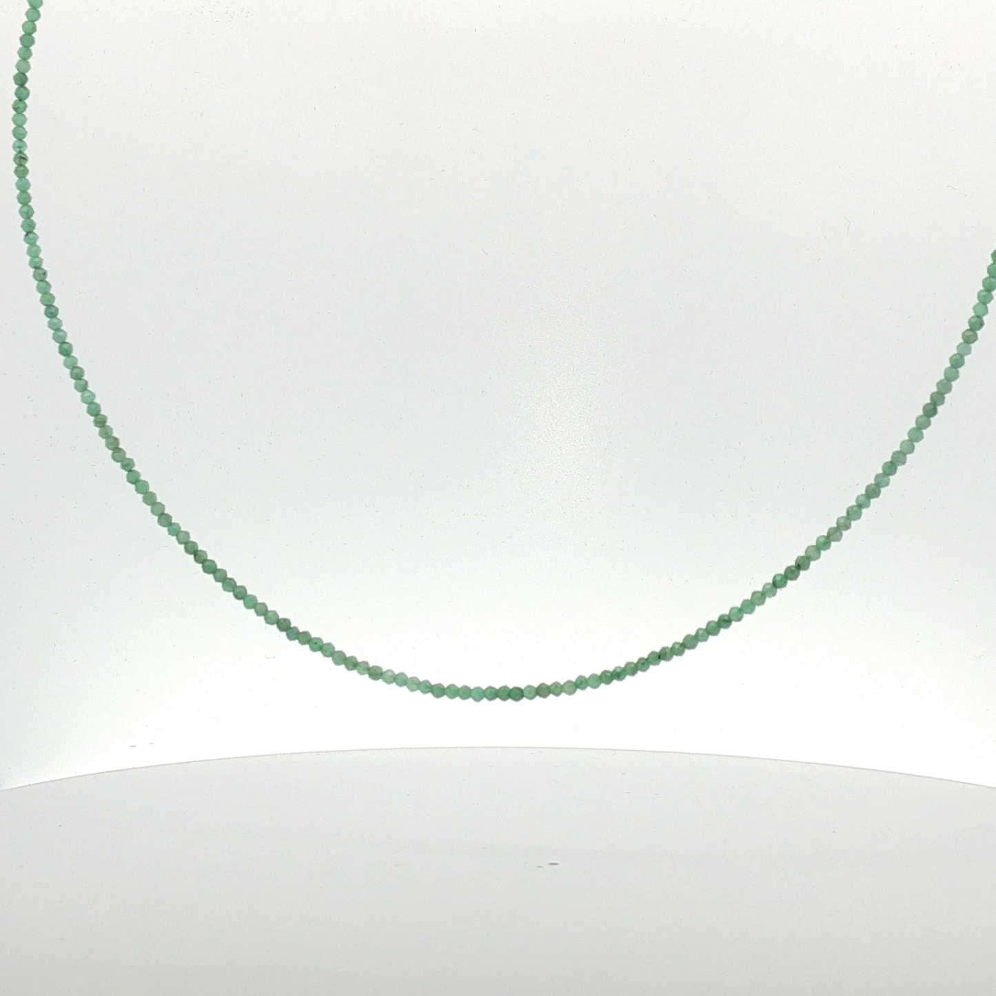 Faceted Emerald Beaded Necklace