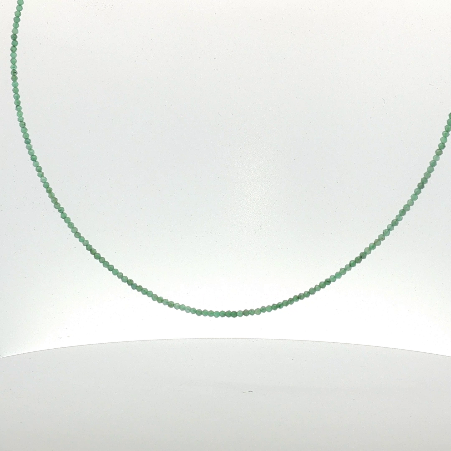 Faceted Emerald Beaded Necklace