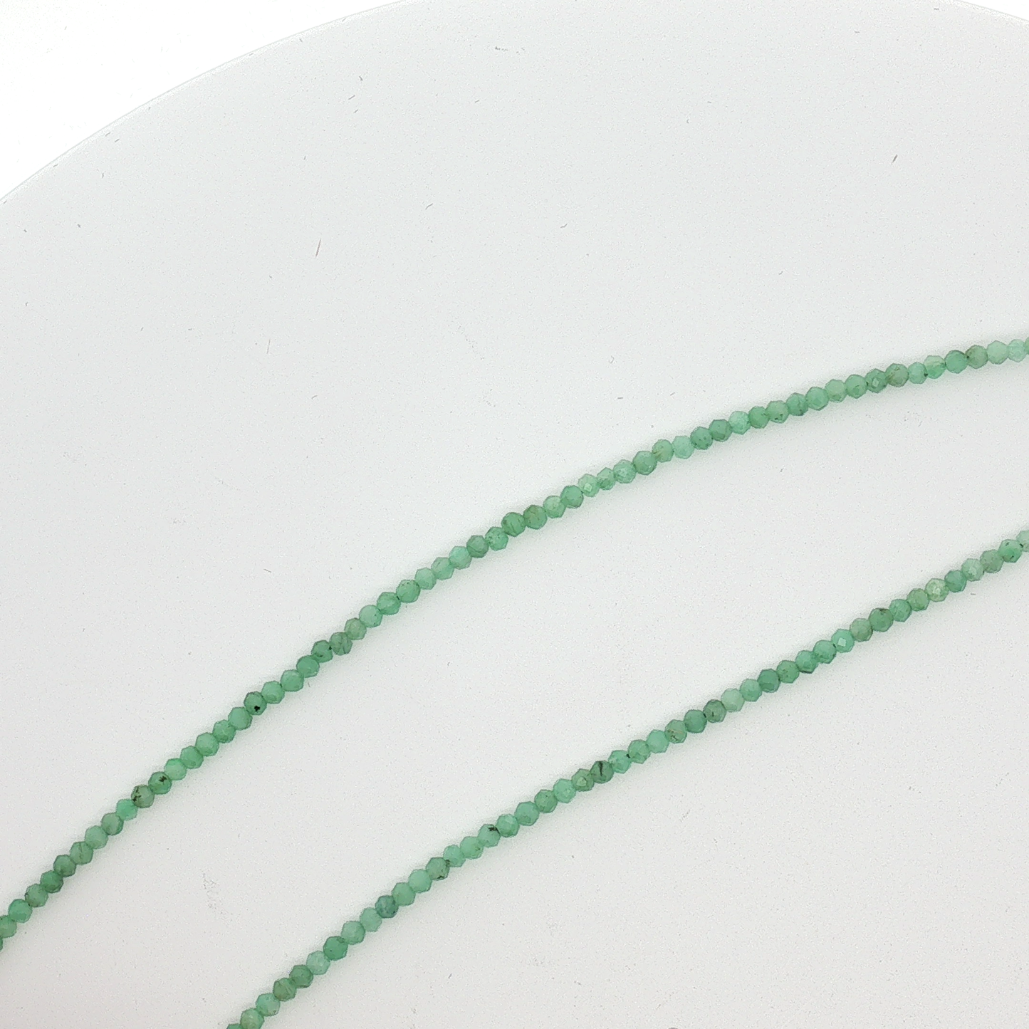 Faceted Emerald Beaded Necklace