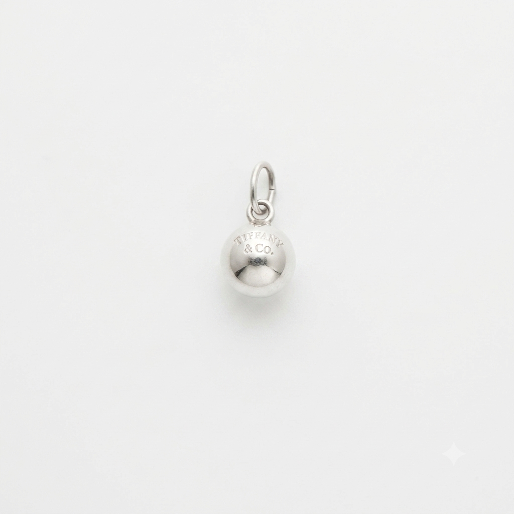 Tiffany & Co. White Gold Ball Pendant